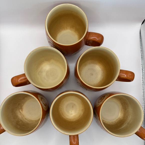 Denby England Stoneware Fire Chilli 13.5oz Mugs. Southwest inspired. - Picture 3 of 8